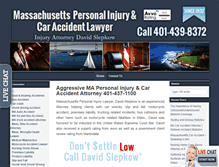 Tablet Screenshot of massachusettspersonalinjurylawlawyer.com